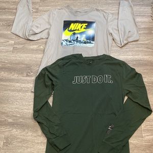 Nike Men’s Small long sleeve shirts (2)